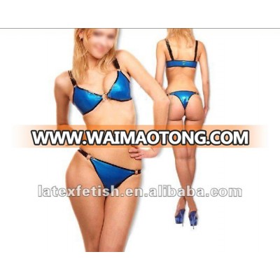 latex sexy bikini latex fashion bikini for women